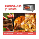 Black & Decker Horno Eléctrico con Freidora de Aire | Tostador | Rostizar | Convección | Acero Inoxidable | Plateado