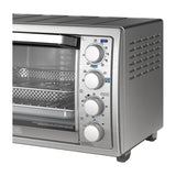 Black & Decker Horno Eléctrico con Freidora de Aire | Tostador | Rostizar | Convección | Acero Inoxidable | Plateado