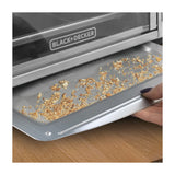 Black & Decker Horno Eléctrico con Freidora de Aire | Tostador | Rostizar | Convección | Acero Inoxidable | Plateado