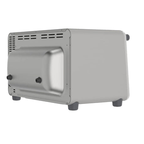 Black & Decker Horno Eléctrico con Freidora de Aire | Tostador | Bandeja Deslizable | Acero Inoxidable | Plateado