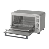 Black & Decker Horno Eléctrico con Freidora de Aire | Tostador | Bandeja Deslizable | Acero Inoxidable | Plateado