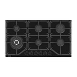 Drija Toscana 91 Estufa Empotrable a Gas de Vidrio Templado | 6 Quemadores | 6 Válvulas de Seguridad