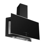 Drija Trapezio 90 Black Extractor de Grasa | Tipo Chimenea | 3 Velocidades | Panel Táctil | 1 Filtro de Carbón | 3 Filtros de Aluminio | 650m3/H