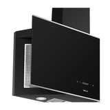 Drija Trapezio 90 Black Extractor de Grasa | Tipo Chimenea | 3 Velocidades | Panel Táctil | 1 Filtro de Carbón | 3 Filtros de Aluminio | 650m3/H