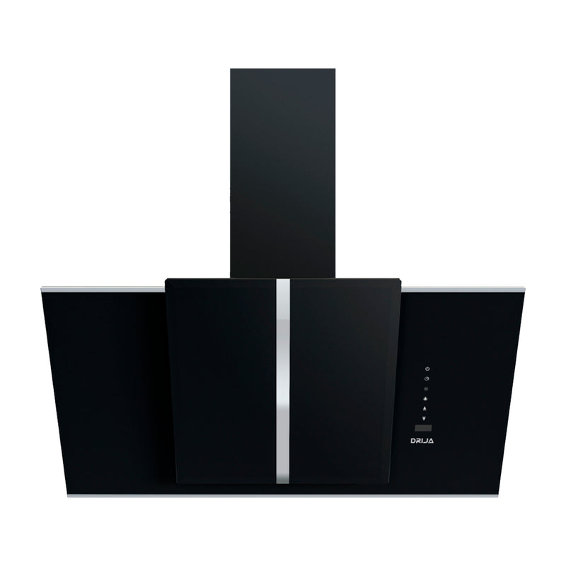Drija Triangolo 60 Extractor de Grasa | Tipo Chimenea | 3 Velocidades | Panel Táctil | Control Remoto | 2 Filtros de Carbón | 1 Filtro de Aluminio | 650m3/H