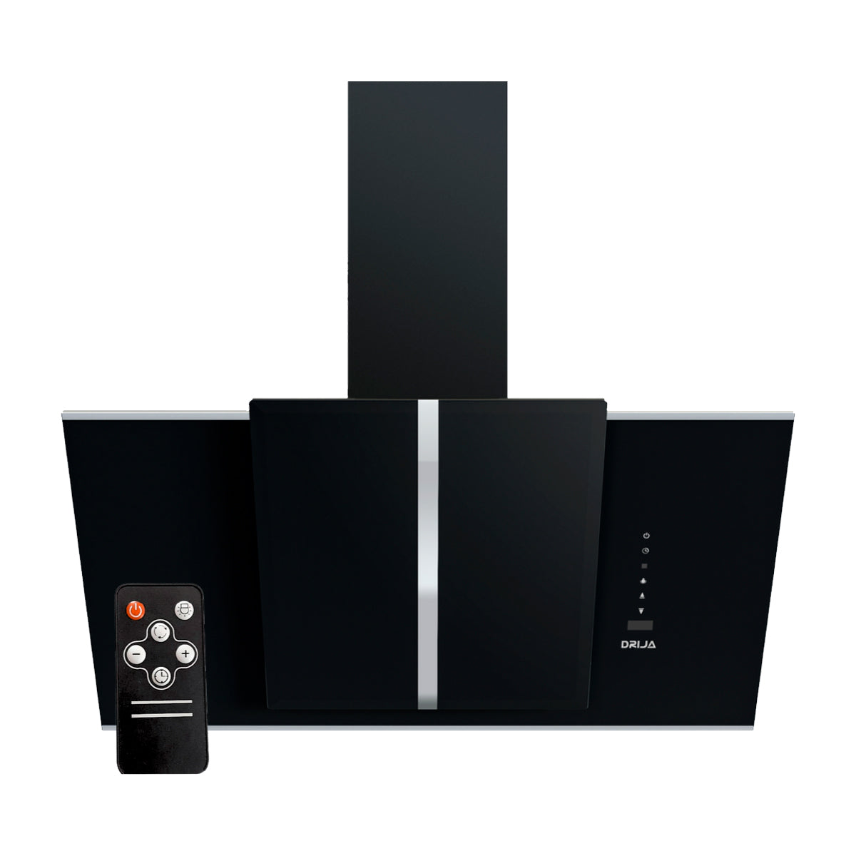 Drija Triangolo 76 Extractor de Grasa | Tipo Chimenea | 3 Velocidades | Panel Táctil | Control Remoto | 2 Filtros de Carbón | 1 Filtro de Aluminio | 650m3/H