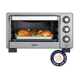 Oster TSSTTV17MAFNS Horno Eléctrico de 17L | Freidora de Aire | 4 Funciones | Temporizador | 1400W | Gris