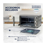 Oster TSSTTV42FDMAFNS Horno Eléctrico de 42L | Freidora de Aire | 5 Funciones | Acero Inoxidable