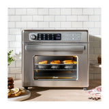 Oster TSSTTVDAF1NS Horno Eléctrico de 22L | Freidora de Aire | 12 Funciones | Plateado