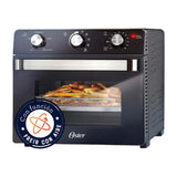 Oster TSSTTVMAF1 Horno Eléctrico de 22L | Freidora de Aire | 5 Funciones | Negro Plateado