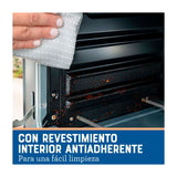 Oster TSSTTVMAF1 Horno Eléctrico de 22L | Freidora de Aire | 5 Funciones | Negro Plateado
