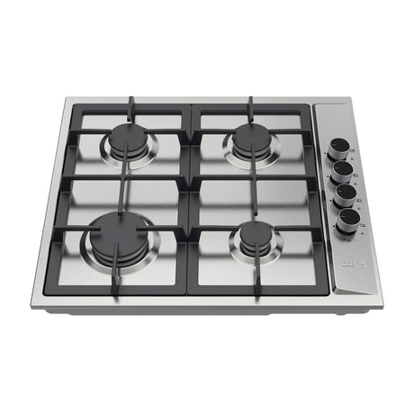 Drija Turin 60 Estufa Empotrable a Gas de Acero Inoxidable | 4 Quemadores | 4 Válvulas de Seguridad