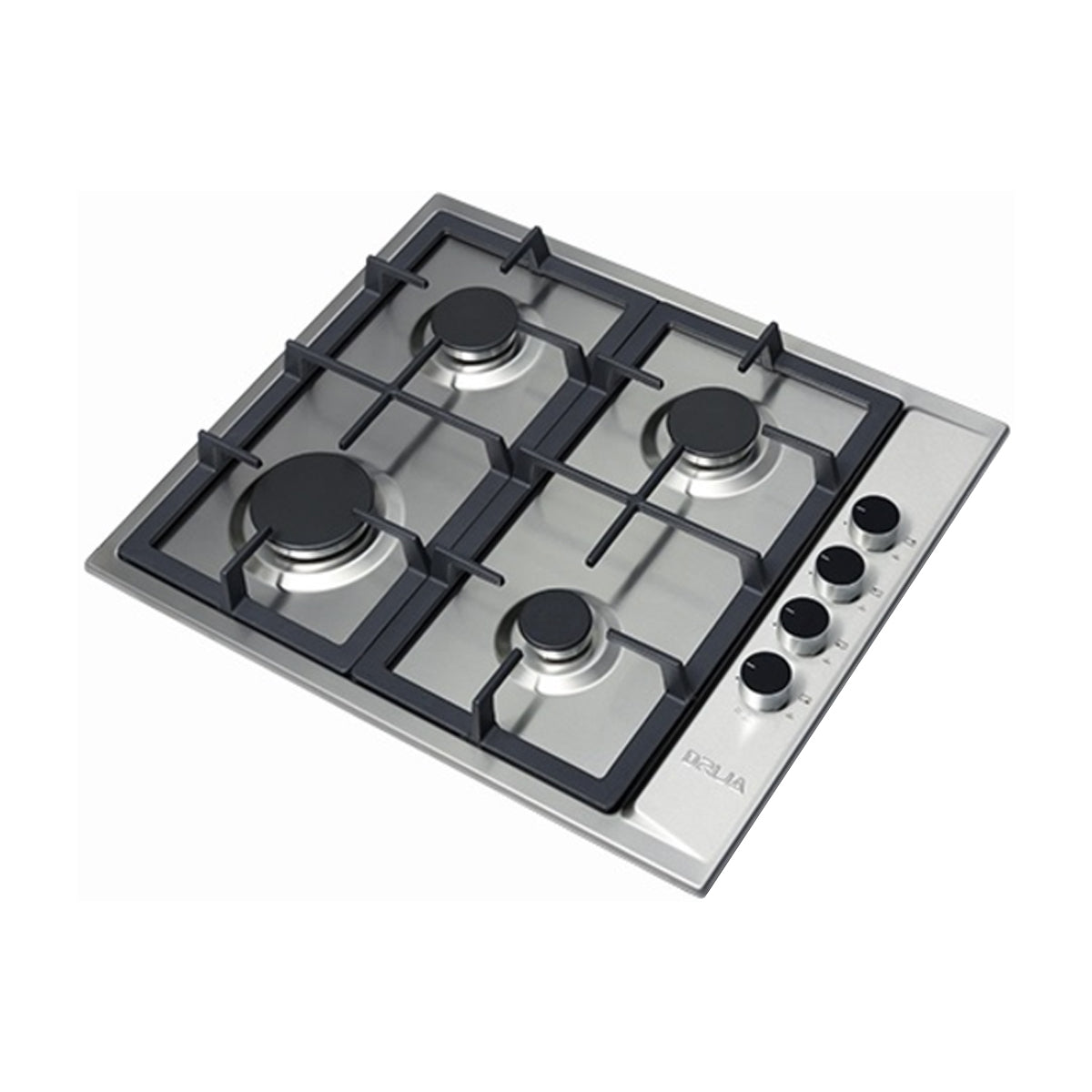 Drija Turin 60 Estufa Empotrable a Gas de Acero Inoxidable | 4 Quemadores | 4 Válvulas de Seguridad