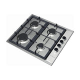 Drija Turin 60 Estufa Empotrable a Gas de Acero Inoxidable | 4 Quemadores | 4 Válvulas de Seguridad