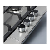 Drija Turin 60 Estufa Empotrable a Gas de Acero Inoxidable | 4 Quemadores | 4 Válvulas de Seguridad