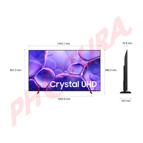 Samsung UN65U8000F Televisor LED Crystal UHD 4K HDR Smart de 65" | Procesador Crystal 4K | 4K AI Upscaling | Motion Xcelerator | Q-Symphony