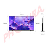 Samsung UN75U8000F Televisor LED Crystal UHD 4K HDR Smart de 75" | Procesador Crystal 4K | 4K AI Upscaling | Motion Xcelerator | Q-Symphony