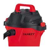 Sankey Aspiradora para Seco y Húmedo de 20L | Filtro de Tepa | 1000W | Rojo Negro