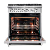 Drija Venecia 76 Estufa a Gas de Acero Inoxidable | Convección | Enc. Eléctrico | 30" | 5 Quemadores
