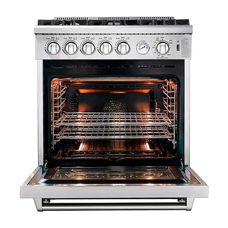 Drija Venecia 76 Estufa a Gas de Acero Inoxidable | Convección | Enc. Eléctrico | 30" | 5 Quemadores