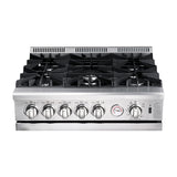 Drija Venecia 76 Estufa a Gas de Acero Inoxidable | Convección | Enc. Eléctrico | 30" | 5 Quemadores