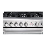 Drija Venecia 90 Estufa a Gas de Acero Inoxidable | Convección | Enc. Eléctrico | 36" | 5 Quemadores