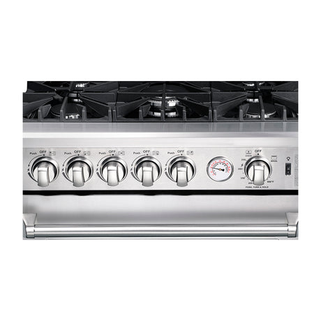 DRIJA Venecia 90 Estufa a Gas de Acero Inoxidable | Convección | Enc. Eléctrico | 36" | 5 Quemadores