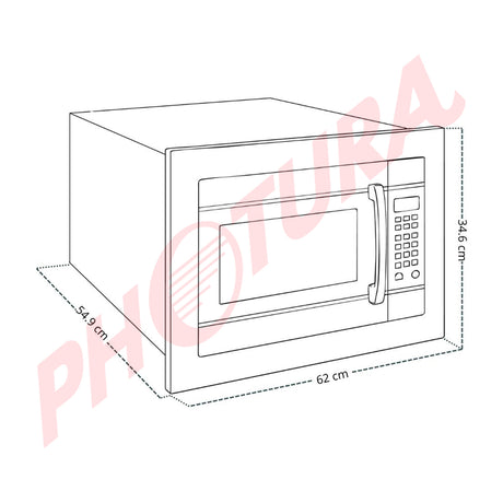 DRIJA Véneto 62L Black-I Microondas Inverter Empotrable de 1200W | 2.2p3 | Sistema de Bloqueo Infantil