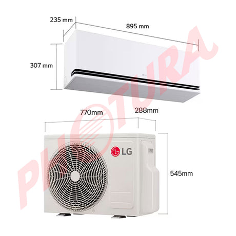 LG Aire Acondicionado Split DUAL Inverter 18,400 BTU | SEER 21.6 | DUALCOOL | WiFi | ThinQ | AI Air | Soft Air | kW Manager | Auto Clean+ | 220v