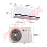 LG Aire Acondicionado Split Dual Inverter 22,500 BTU | SEER 21.5 | DUALCOOL | Smart ThinQ WiFi | Ionizer | AI Air | Soft Air | Modo Silencioso | 220v