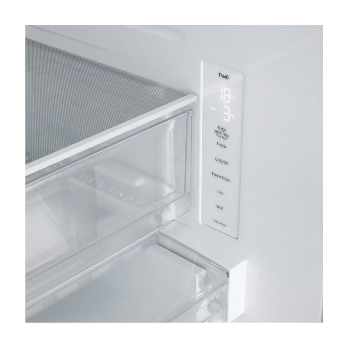 LG Refrigeradora French Door Smart Inverter de 3 Puertas | Linear Cooling | Multi Air Flow | 21.54p3