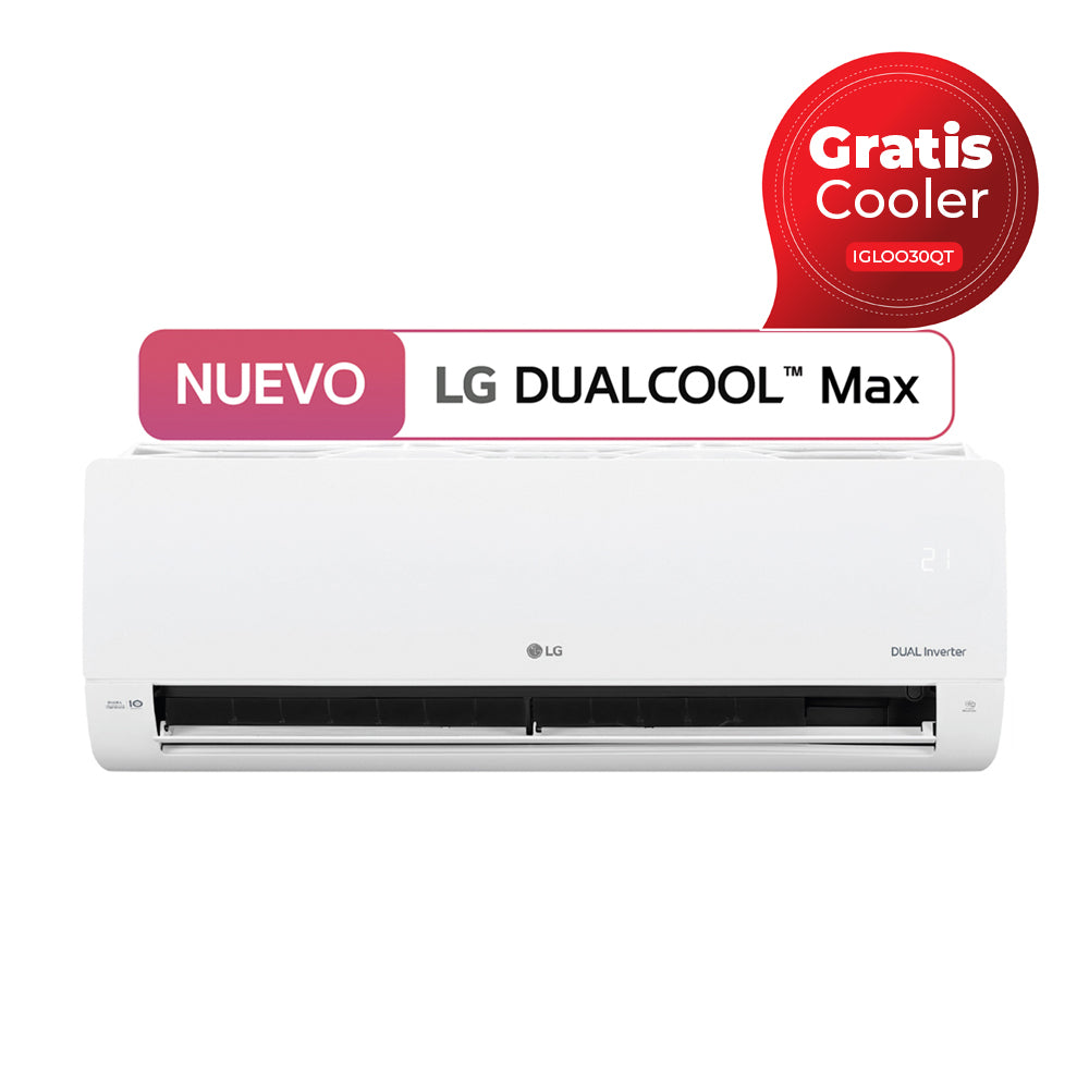 LG Aire Acondicionado Split DUAL Inverter 12,000 BTU | SEER 19 | DUALCOOL | WiFi | ThinQ | kW Manager | Auto Clean+ | 220v