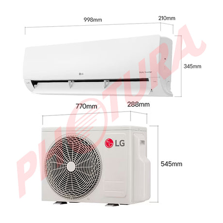 LG Aire Acondicionado Split DUAL Inverter 18,000 BTU | SEER 19 | DUALCOOL | WiFi | ThinQ | kW Manager | Auto Clean+ | 220v