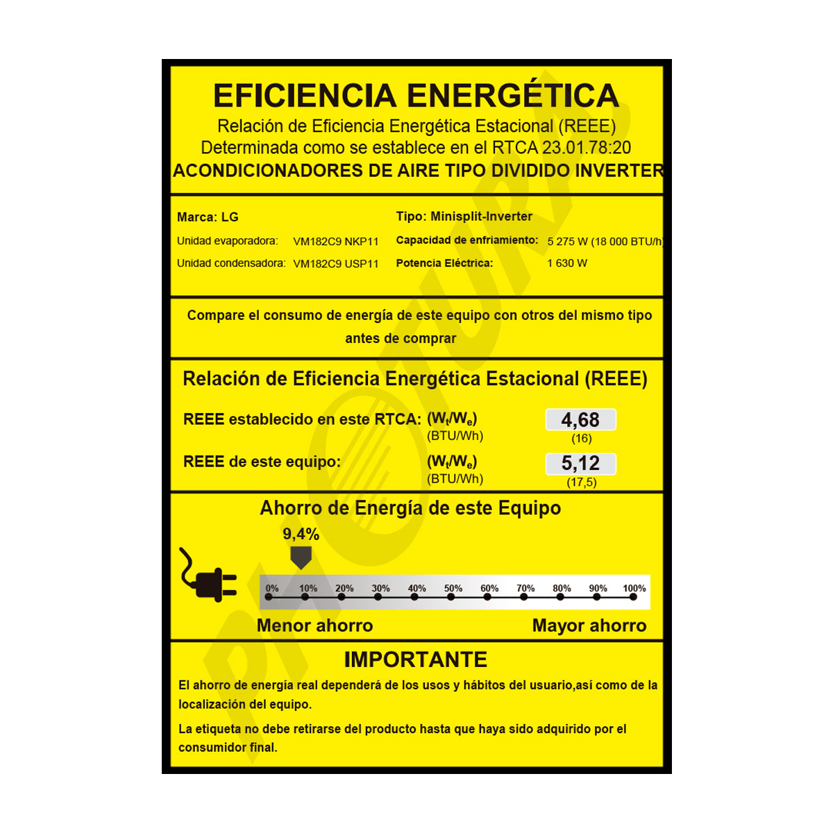 LG Aire Acondicionado Split Dual Inverter 18,000 BTU | SEER 17.5 | DUALCOOL | WiFi | ThinQ | Modo Silencioso | 220v