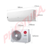 LG Aire Acondicionado Split Dual Inverter 18,000 BTU | SEER 17.5 | DUALCOOL | WiFi | ThinQ | Modo Silencioso | 220v
