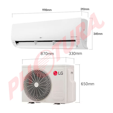 LG Aire Acondicionado Split DUAL Inverter 22,000 BTU | SEER 19 | DUALCOOL | WiFi | ThinQ | kW Manager | Auto Clean+ | 220v