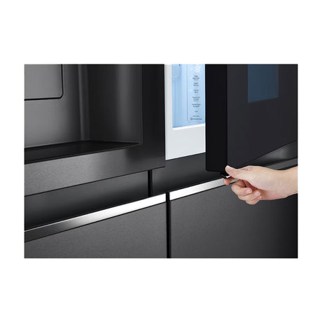 LG Refrigeradora Side By Side InstaView Door-In-Door Smart Inverter | ThinQ | Craft Ice | Linear/Door Cooling | Hygiene Fresh+ | UVNano | Dispensador de Agua y Hielo | 22.42p3 | Negro Matte