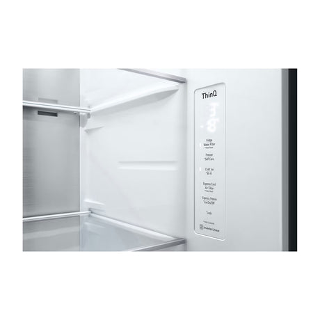 LG Refrigeradora Side By Side InstaView Door-In-Door Smart Inverter | ThinQ | Craft Ice | Linear/Door Cooling | Hygiene Fresh+ | UVNano | Dispensador de Agua y Hielo | 22.42p3 | Negro Matte