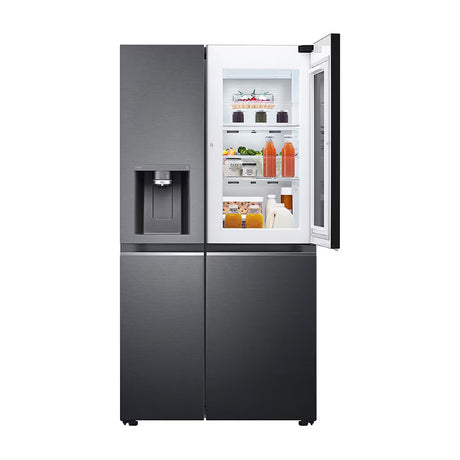 LG Refrigeradora Side By Side InstaView Door-In-Door Smart Inverter | ThinQ | Craft Ice | Linear/Door Cooling | Hygiene Fresh+ | UVNano | Dispensador de Agua y Hielo | 22.42p3 | Negro Matte