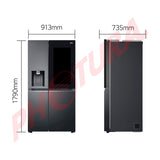 LG Refrigeradora Side By Side InstaView Door-In-Door Linear Inverter | ThinQ | Craft Ice | Linear/Door Cooling | Hygiene Fresh+ | UVNano | Dispensador de Agua y Hielo | 23.8p3 | Negro Matte