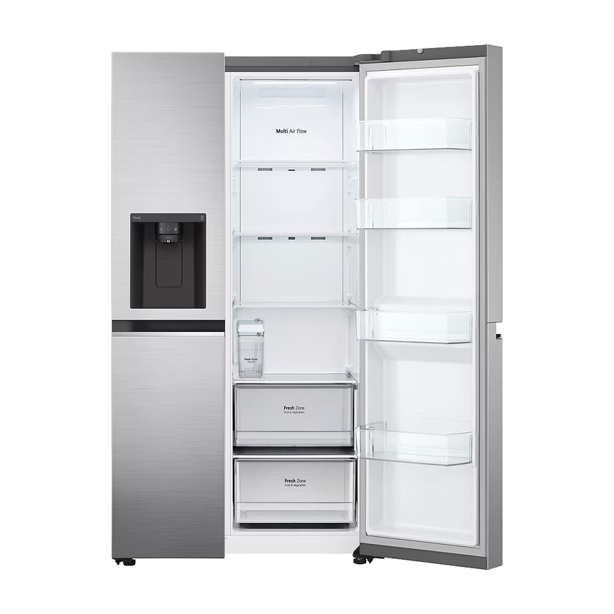 LG Refrigeradora Side By Side Smart Inverter | Multi Air Flow | Linear/Door Cooling | UVNano | Dispensador de Agua y Hielo | 26.27p3