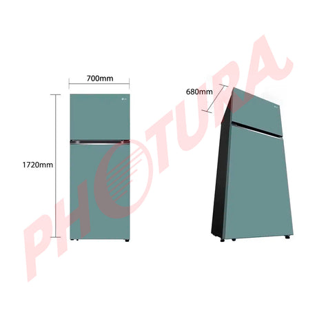 LG Refrigeradora Top Freezer Smart Inverter | Linear Cooling | Multi Air Flow | Door Cooling + | 13.24p3 | Clay Mint