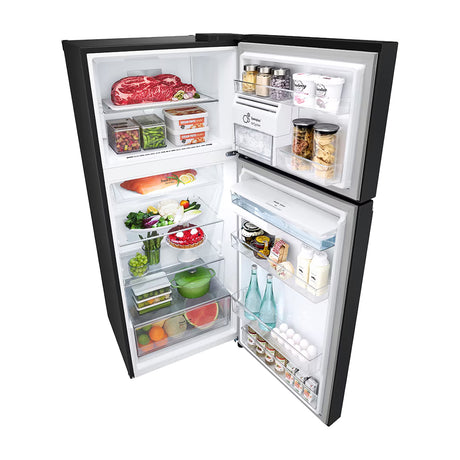 LG Refrigeradora Top Freezer Smart Inverter | Linear Cooling | Multi Air Flow | Door Cooling + | Dispensador de Agua | 13.52p3 | Negro