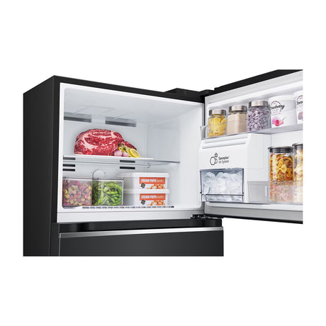 LG Refrigeradora Top Freezer Smart Inverter | Linear Cooling | Multi Air Flow | Door Cooling + | Dispensador de Agua | 13.52p3 | Negro