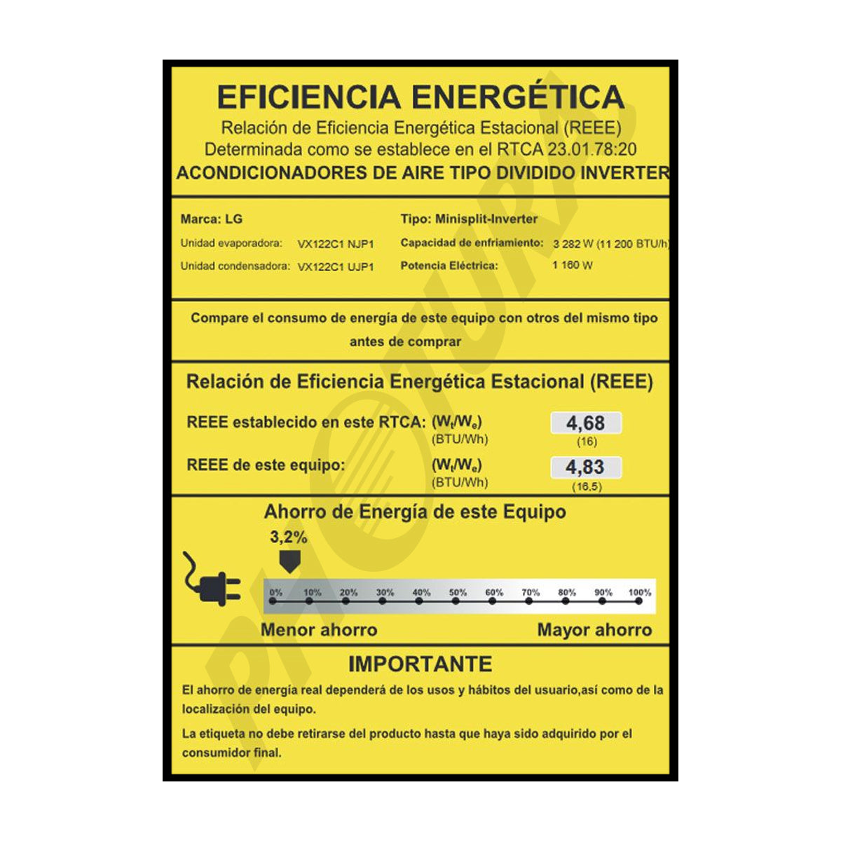 LG Aire Acondicionado Split Dual Inverter 11,200 BTU | SEER 16.5 | DUALCOOL | Rápido Enfriamiento | Modo Silencioso | 220v