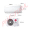 LG Aire Acondicionado Split Dual Inverter 21,300 BTU | SEER 17.5 | DUALCOOL | Rápido Enfriamiento | Modo Silencioso | 220v