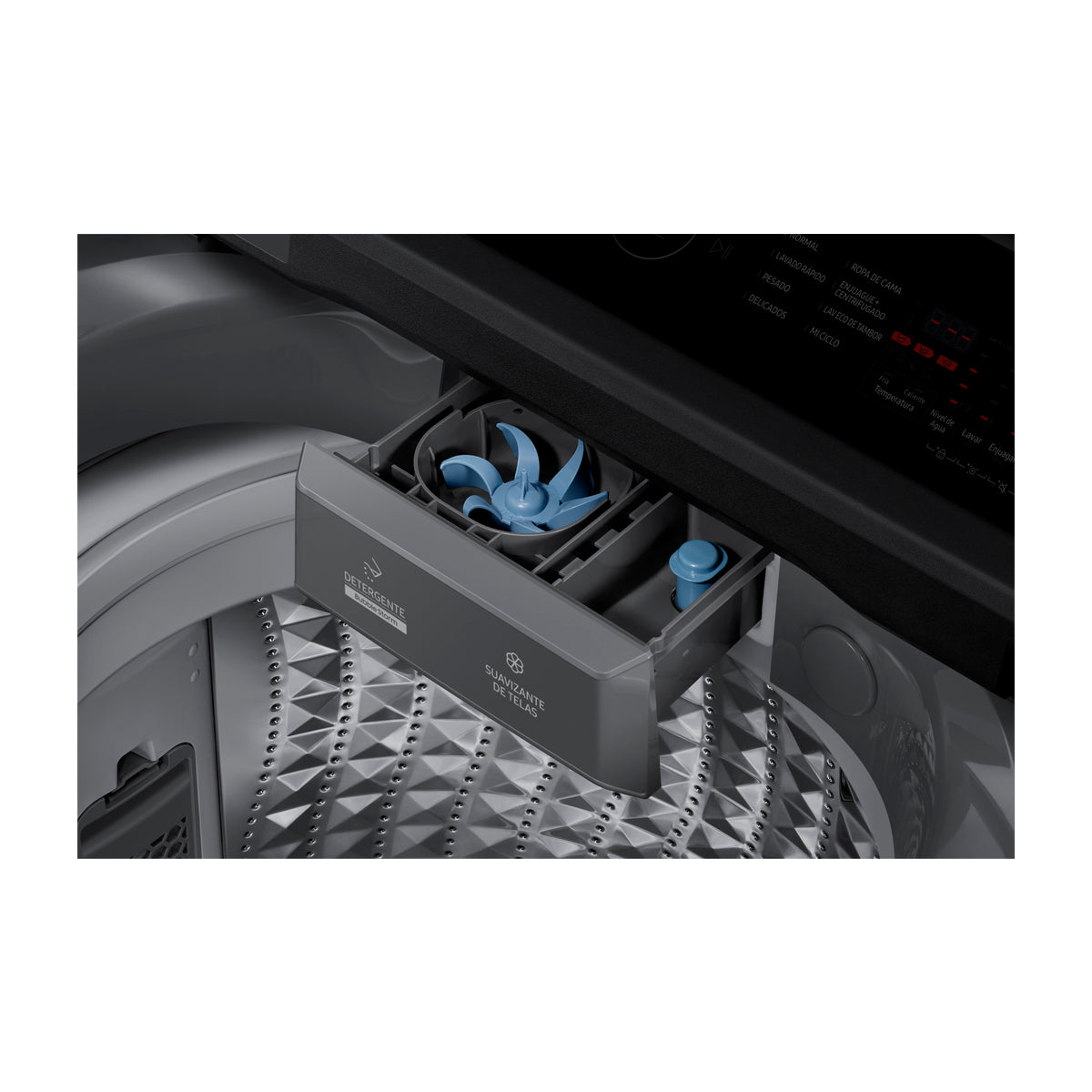 Samsung Lavadora Automática Digital Inverter de Carga Superior | Ecobubble | Magic Filter | VRT Plus | 19kg | Gris