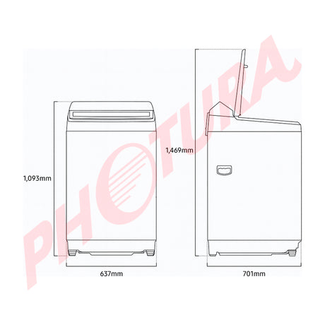 Samsung Lavadora Automática Digital Inverter de Carga Superior | Ecobubble | Magic Filter | VRT Plus | 19kg |  Blanco