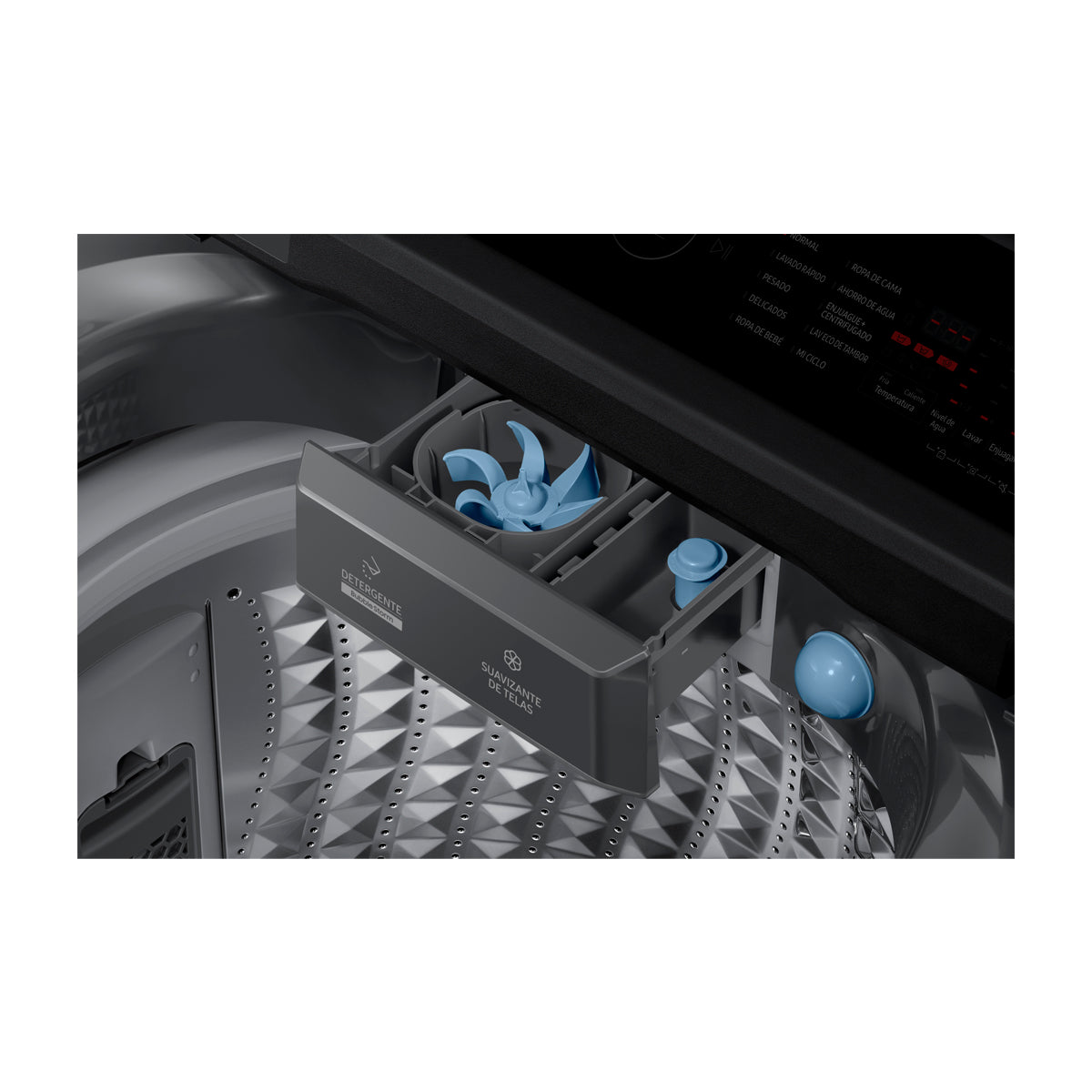 Samsung Lavadora Automática Digital Inverter de Carga Superior | Ecobubble | Magic Filter | VRT Plus | 21kg | Gris