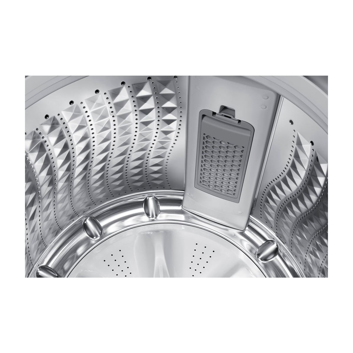 Samsung Lavadora Automática Digital Inverter de Carga Superior | Ecobubble | Magic Filter | VRT Plus | 21kg | Gris